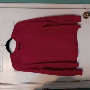 Lane Bryant Hot Pink Pointelle Sweater 18/20